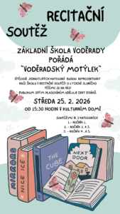 VODĚRADSKÝ MOTÝLEK 2026 SOUTEŽ PLAKÁT